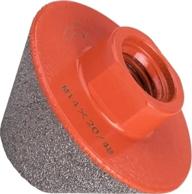 Zdjęcie produktu dla Diamentowa ściernica stożkowa Extol Premium 8801853, O 20-48mm, gwint M14