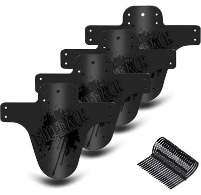 Produktbild von MTB Schutzbleche 4 Stück Schwarz Spritzschutz Fahrrad Mudguard Mountainbike Vorne Hinten