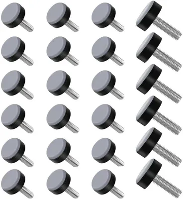 Produktbild von 24 Teflongleiter Möbelgleiter mit Gewinde aus PTFE für Möbelfüße