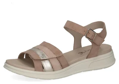 Produktbild von Caprice Damen Flache Sandale aus Leder, Beige (SAND COMB), 38