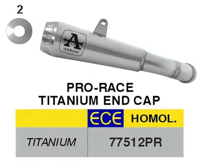 Immagine prodotto di Marmitta Slip-On ARROW omologata Pro-Race titanio per KTM 990 RC R