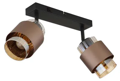 Productafbeelding van Design plafondlamp Milley 2-lichts zwart