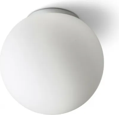 Image de BOLLY 26 plafond verre opale/chrome 230V LED E27 15W IP44