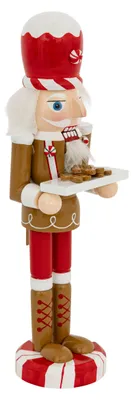 Zdjęcie produktu dla Figurka dziadek do orzechów z piernika, 25 cm