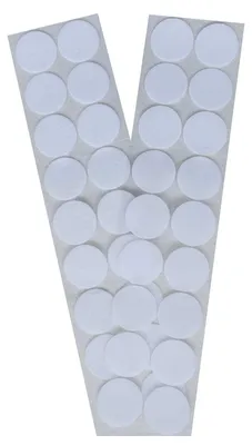 Produktbild von 18 Klettpunkte selbstklebend quadratisch oder rund Klettband Hook & Loop