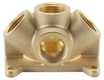 Image de Bloc de distribution en laiton à 5 voies pour air comprimé et eau
