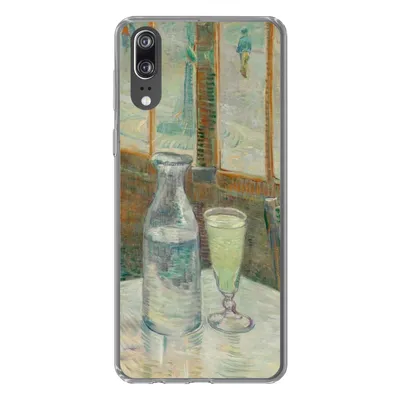 Produktbild von MuchoWow® Handyhülle Schutzhülle Hülle für Huawei P20 Couchtisch mit Absinth - Vincent van Gogh Silikon Softcase Handy Hülle - Hardcover