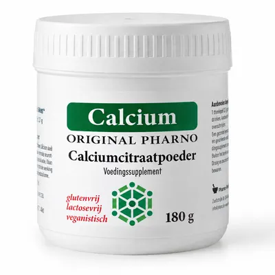 Productafbeelding van Original Pharno Calciumpoeder 180 g – puur calciumcitraat