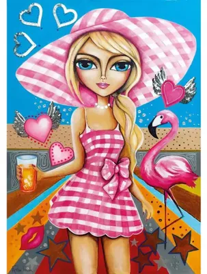 Produktbild von Magnolia Puzzle Lady in Pink - 1000 Teile Puzzle Erwachsene