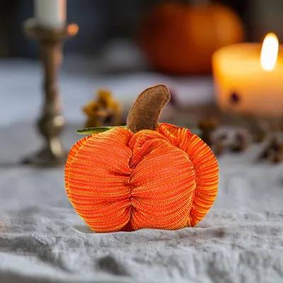 Image de Décoration d'Halloween : citrouille, dimensions 7 x 7 x 7 cm