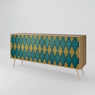Immagine prodotto di Spacerebels cassettiera a 3 ante - credenza cassettiera - credenza alta - mobile armadio - soggiorno camera da letto - 57,5×164,5×42 (HxLxP)