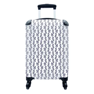 Produktbild von MuchoWow® Koffer Handgepäck Trolley Rollkoffer Kleine Reisekoffer mit 4 Rollen - Muster - Meer - Pflanzen - Cabin Size < 55x40x23 cm & 55x40x20 cm - Fotokoffer - Kabinenkoffer - Boardgepäck - Reise-Box - Reisekoffer - Reisegepäck - Koffer mit Bild - Trolley für Kinder