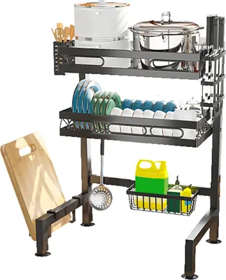 Produktbild von Heikoeco®Abtropfgestell Geschirr, Abtropfgestell über der Spüle Zubehör für Küche, abtropfgestell, abtropfgestell geschirr(52cm breit)