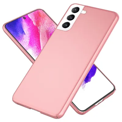 Obrázek produktu pro NALIA Ultra tenké tvrdé pouzdro pro Samsung Galaxy S21 FE, matné protiskluzové extra lehké 0,5mm tenké růžově zlaté pouzdro proti otiskům prstů