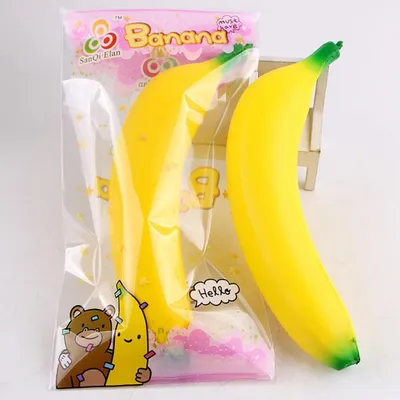 Produktbild von Quetschendes Spielzeug mit Bananenfrüchten, dehnbar, lindert Stress, Dekompressionsentlüftung