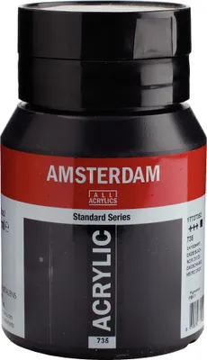 Produktbild von Royal Talens Acrylfarbe Amsterdam 735 Oxidschwarz 500 ml Malen