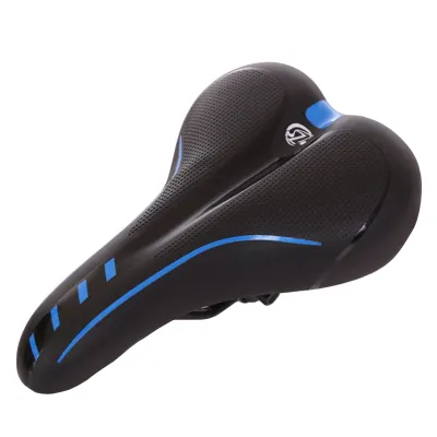 Produktbild von Fahrradsattel, weich, bequem, Stoßdämpfung, ergonomischer, gebogener Sitz, Hüftschutz, wasserdicht, Kunstleder, Fahrradsitzkissen, Fahrradzubehör