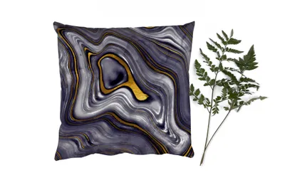 Produktbild von MuchoWow® Zierkissen Sofakissen Wohnzimmer Dekokissen 50x50 cm Steine - Achat - Geode - Marmor - Komfort - Sofakissen