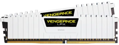 Produktbild von DIMM 16 GB DDR4-3200 (2x 8 GB) Dual-Kit (weiß, CMK16GX4M2E3200C16W, Vengeance LPX, INTEL XMP)