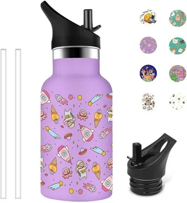 Productafbeelding van Kinderdrinkfles 350 ml met Rietje en BPA Vrij