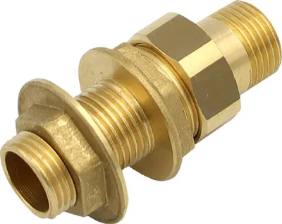 Produktbild von Wanddurchführung 1/2" Zoll Messing Durchführung Tankverschraubung