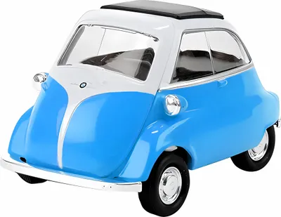 Produktbild von BMW Isetta 1955 Modellauto 9cm Metall Modell Auto Spielzeugauto WELLY Spielzeug Kinder Geschenk 78 (Blau)