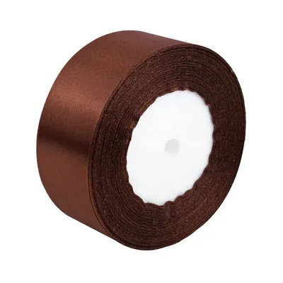 Produktbild von Satinband 38 mm - Braun - 32 Meter