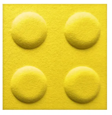 Produktbild von FOLTE 3D Wandpaneele 30x30 cm Filz - Blöcke, Kinderzimmer, Gelb Farbe