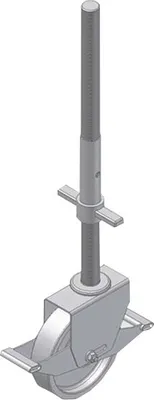 Produktbild von Iller Lenkrolle mit Spindel Raddurchmesser ø 200 mm mit Gummilauffläche
