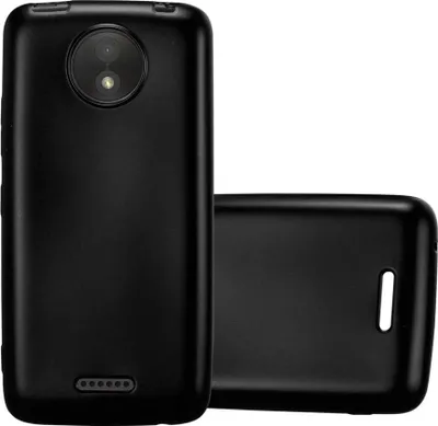 Immagine prodotto di Cadorabo Custodia protettiva per Motorola MOTO C PLUS Custodia in nero Custodia per telefono cellulare Custodia in silicone TPU Custodia di copertura
