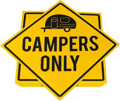 Produktbild von 20 Servietten for Campers only 33x33cm 3-lagig