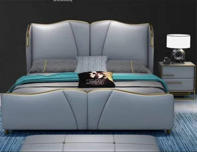 Immagine prodotto di Design blu 2x comodino tavolini camera da letto legno console