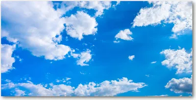 Produktbild von Tulup® Leinwandbild - 140x70 cm - Wandkunst - Drucke auf Leinwand - Leinwanddruck  - Landschaften - Blau - Wolken Himmel