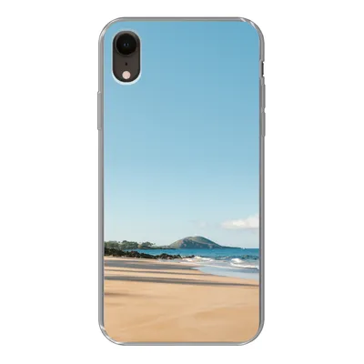 Produktbild von MuchoWow® Handyhülle Schutzhülle Hülle für iPhone XR Strand - Sommer - Palmen Silikon Softcase Handy Hülle - Schutzdeckel
