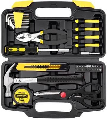 Produktbild von Famanu Werkzeugset 40-teilig - Handwerkzeug mit Aufbewahrungstasche