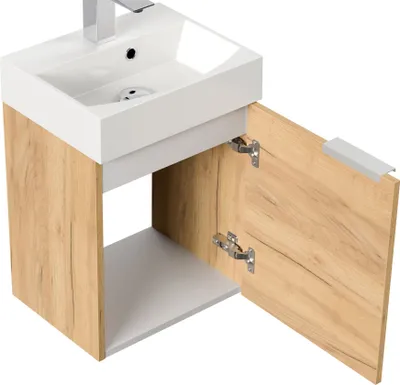Obrázek produktu pro Umyvadlo 40 x 56 x 32 cm Umyvadlo do koupelny pro hosty Cubi Umyvadlo