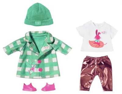 Productafbeelding van BABY born Deluxe Winterjas, set kleding voor poppen