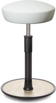 Produktbild von Sitz- Stehhocker Free Tall Hutsitz Boxmark Leder Weiß schwarz /cremeweiß.