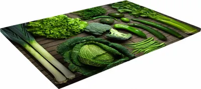 Zdjęcie produktu dla SZKLANA DESKA KUCHENNA 40x30 411b Zielone warzywa