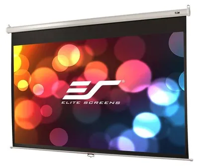 Produktbild von Elite Screens "Manual M100XWH" Rollo Leinwand 221,0cm x 124,5cm (BxH) 16:9, Manuell, 2,54 m (100"), 2,21 m, 124,5 cm, 16:9