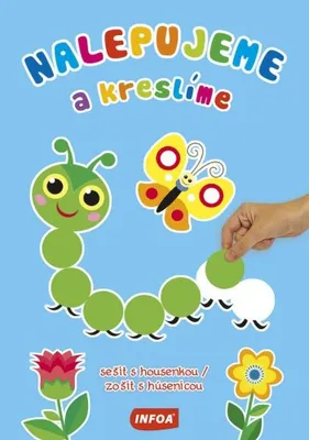 Obrázek produktu pro Nalepujeme a kreslíme - sešit s housenkou / zošit s húsenicou (+samolepky)