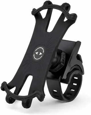 Obrázok produktu pre Držiak na telefón na bicykel, silikónový, pre telefóny s uhlopriečkou 4,5-7 palcov, 360° otočný, stabilné uchytenie pre smartfóny
