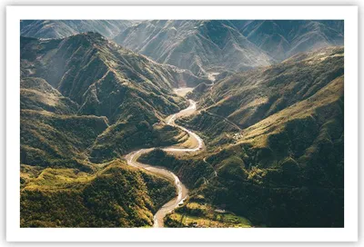 Produktbild von Poster - Poster ohne Rahmen - Berge Weg Wald - 91,5x61 cm - Wand Bild - Wanddeko - Wandbilder - Kunstposter - Wandposter - Bilder - Kunstdruck - Wanddekoration - Wandbild - P2XAA91x61-4700