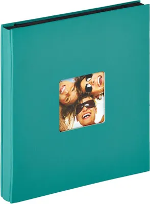 Produktbild von Fotoalbum Petrol Grün 400 Fotos 10x15 cm - Insteckalbum mit Umschlagaussparung