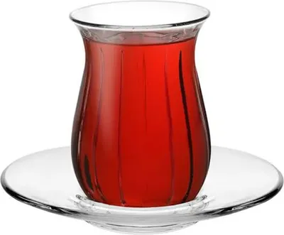 Produktbild von Pasabahce Linka Türkische Teegläser Teeglas Set 12 teilig - 6 Personen Cay Bardagi