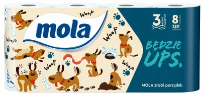 Produktbild von Mola, Papier toaletowy 3-warstwowy Ups, 8 rolek