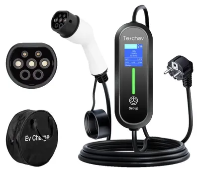 Image de Chargeur pour véhicules électriques, courant de charge réglable, indice de protection IP55, neuf, 16 A, 3,5 kW, type 2
