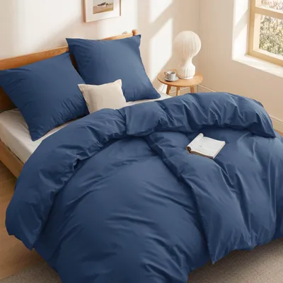 Produktbild von Bettwäsche Set 135 x 200 cm - 2 Kissenbezüge 80 x 80 cm - 100% Baumwolle -  - Atmungsaktiv