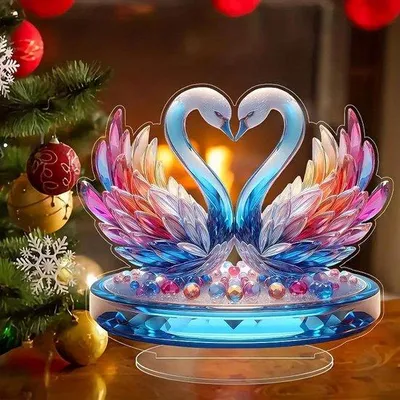 Produktbild von Entenfigur Deko-Objekt 20 x 18 x 6 cm - Zwanen Ornament
