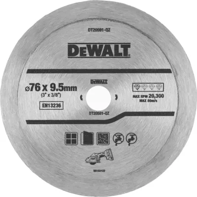 Image de DEWALT Diamanttrennscheibe Fliesen 76mm